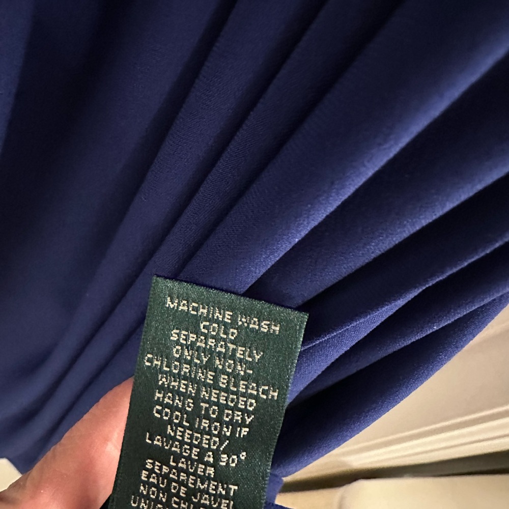 Ralph Lauren Deep Blue Long Sleeve Dress - Picture 4 of 4